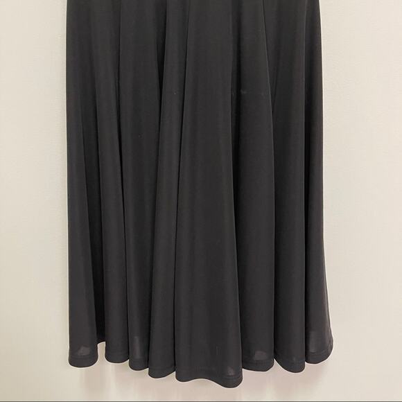 EIGHT SIXTY Dress Size Medium Black Stretchy Racerback Cocktail Party Wedding - Picture 6 of 9